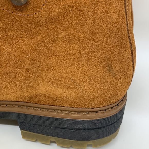 Avellini Suede Hiking Boots Brown 39 Genuine Shearling Lining Gorpcore Camping - Picture 14 of 16